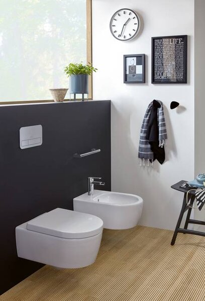 Villeroy & Boch Avento - Závesný bidet 370x530 mm, alpská biela 54050001