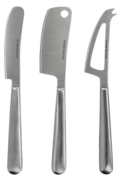 Sada nožov na syr Silver – set 3 ks