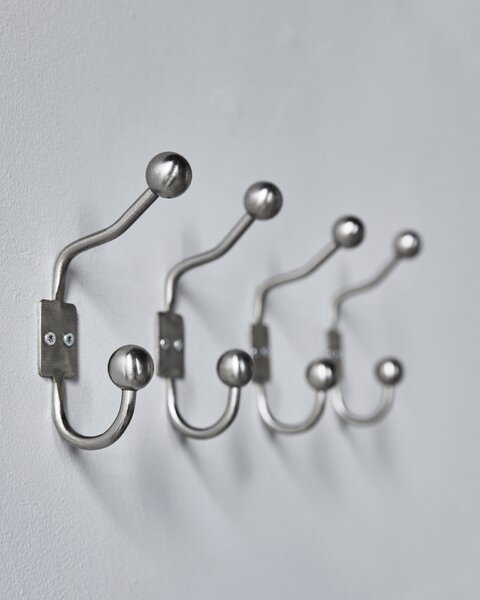 Kovový háčik Ball Silver Finish – set 2 ks