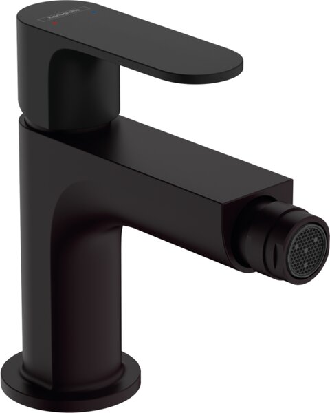 Hansgrohe Rebris S - Páková bidetová batéria s odtokovou súpravou s tiahlom, čierna matná 72210670