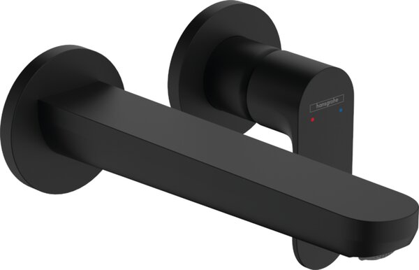 Hansgrohe Rebris S - Páková umývadlová batéria pod omietku, pre montáž na stenu, s výtokom 20 cm, čierna matná 72528670