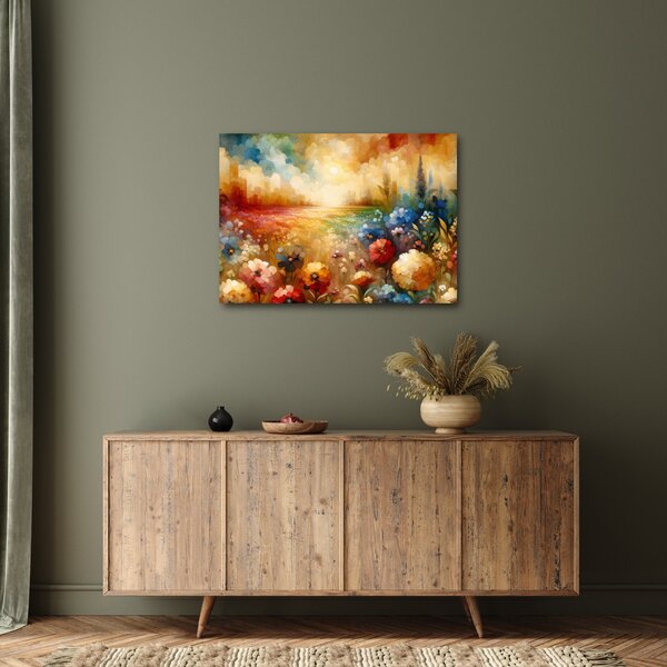 Obraz - Pestrofarebná lúka (70x50 cm)