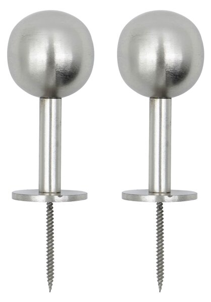 Kovový vešiak Ball Silver Finish – set 2 Ks