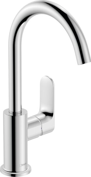 Hansgrohe Rebris S - Páková umývadlová batéria 210 s otočným výtokom a odtokovou súpravou s tiahlom, chróm 72536000