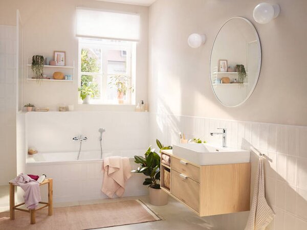 Hansgrohe Rebris S - Páková vaňová batéria na stenu, chróm 72440000