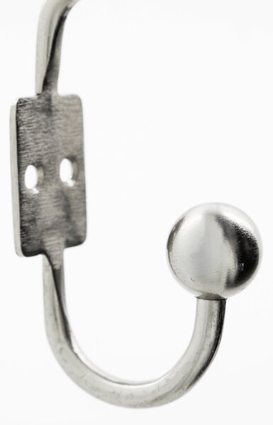 Kovový háčik Ball Silver Finish – set 2 ks
