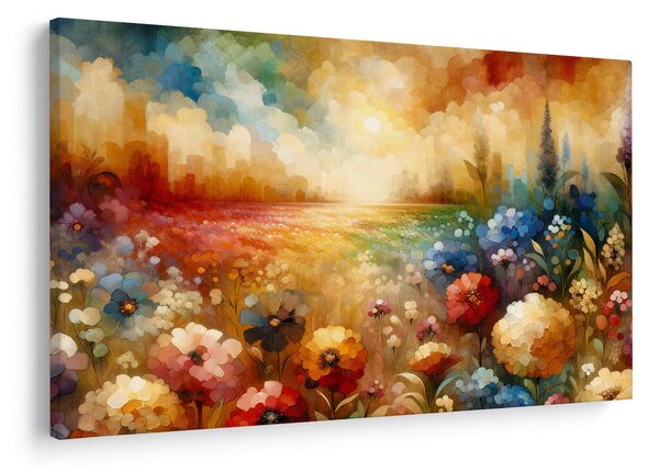 Obraz - Pestrofarebná lúka (90x60 cm)