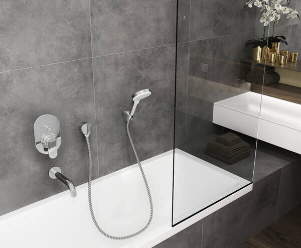 Hansgrohe Vernis Blend - Páková vaňová batéria pod omietku, sada s podomietkovým telesom, chróm 71473000