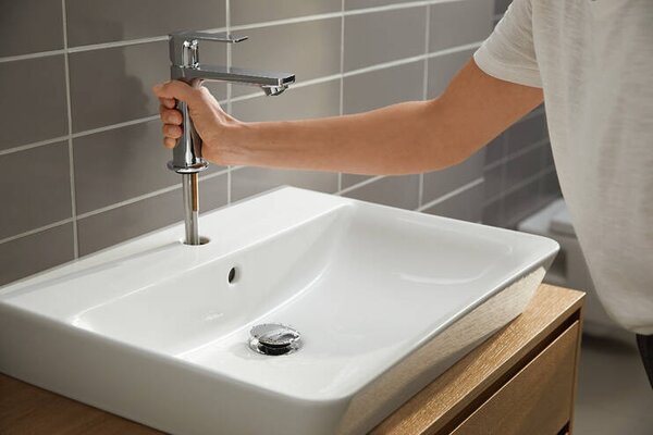 Hansgrohe Rebris E - Páková umývadlová batéria 110 CoolStart bez odtokovej súpravy, chróm 72560000