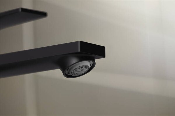 Hansgrohe Rebris E - Páková umývadlová batéria 110 CoolStart bez odtokovej súpravy, čierna matná 72560670