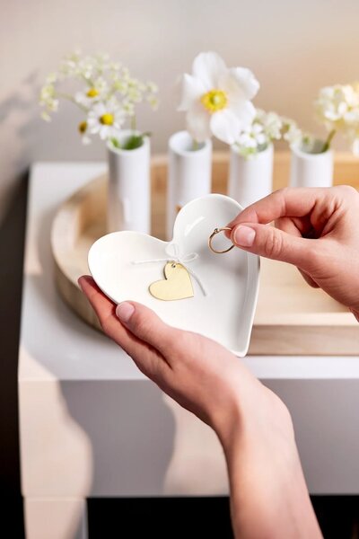 Porcelánový tanierik so srdiečkom Heart