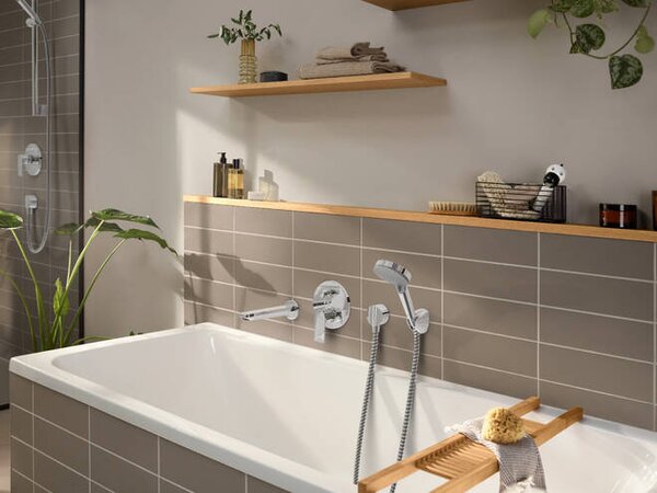 Hansgrohe Rebris E - Páková vaňová batéria pod omietku pre iBox universal, chróm 72468000