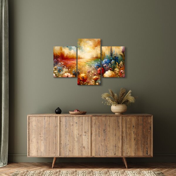 Obraz - Pestrofarebná lúka (90x60 cm)