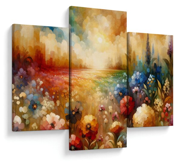 Obraz - Pestrofarebná lúka (90x60 cm)