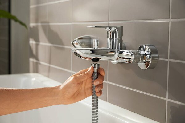 Hansgrohe Rebris E - Páková vaňová batéria na stenu, chróm 72450000
