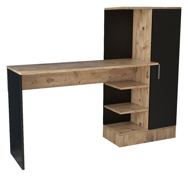 Hanah Home Písací stôl Tele 152,3 cm hnedý/čierny