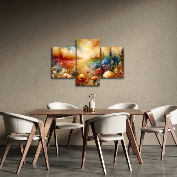 Obraz - Pestrofarebná lúka (90x60 cm)
