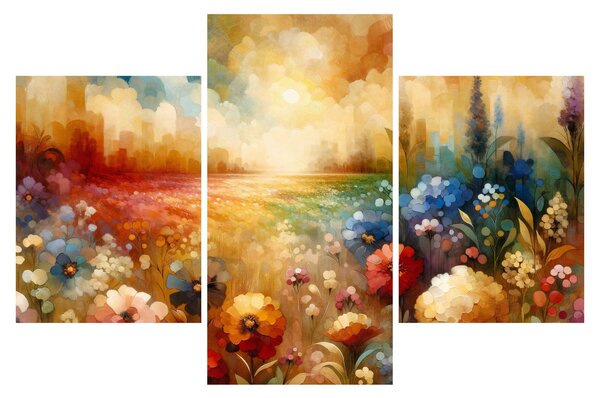 Obraz - Pestrofarebná lúka (90x60 cm)