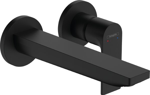 Hansgrohe Rebris E - Páková umývadlová batéria pod omietku, pre montáž na stenu, s výtokom 20 cm, čierna matná 72568670