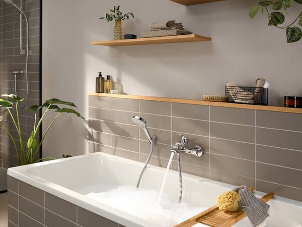 Hansgrohe Rebris E - Páková vaňová batéria na stenu, chróm 72450000