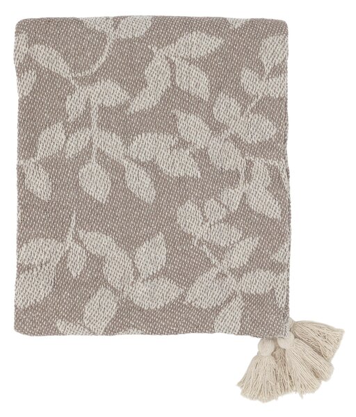 Prehoz z recyklovanej bavlny Aix Latte/Cream 130 × 150 cm