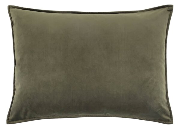 Sametový obal na vankúš Aix Olive 50 × 70 cm