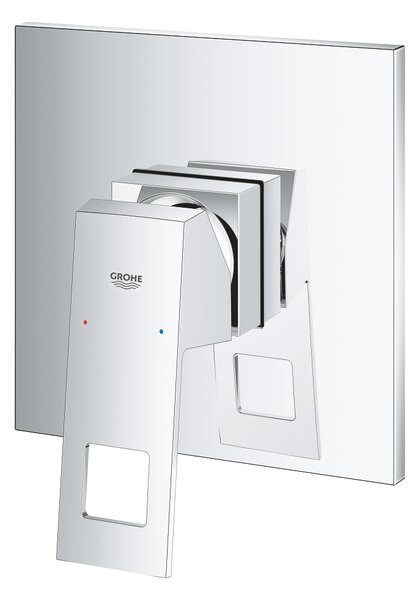 GROHE Eurocube - Páková sprchová batéria, chróm 24061000