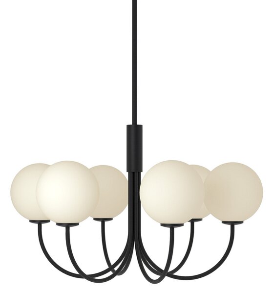 Lustre Herstal, BALLON, stmievateľné, Čierna, Obývacia izba, Kov, Dizajnový