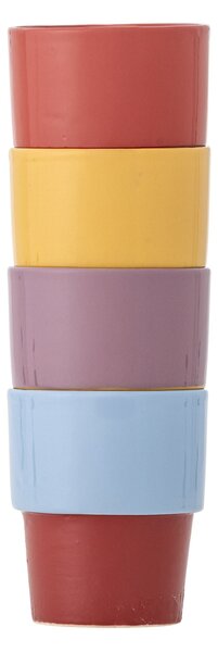 Keramický hrnček Ewan Multi Bright 150 ml – sada 4 ks