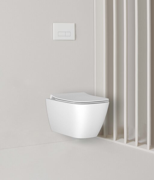 Ideal Standard i.life B - Závesné WC, RimLS+ + sedátko ultra ploché Soft Close, biela