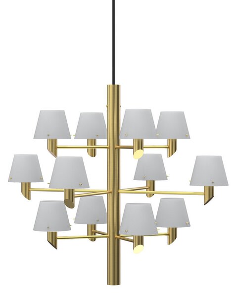 Lustre Herstal, Gil, stmievateľné, Zlatá / Mosadz, Obývacia izba, Kov, Dizajnový
