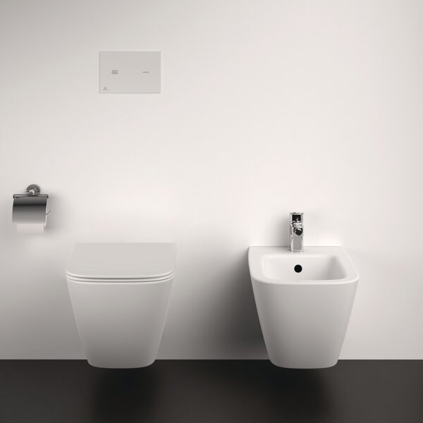 Ideal Standard i.life B - Závesné WC, RimLS+ + sedátko ultra ploché Soft Close, biela