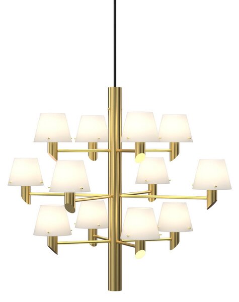 Lustre Herstal, Gil, stmievateľné, Zlatá / Mosadz, Obývacia izba, Kov, Dizajnový