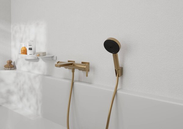 Hansgrohe Pulsify Select S - Ručná sprcha 105 3jet Relaxation, kartáčovaný bronz 24110140