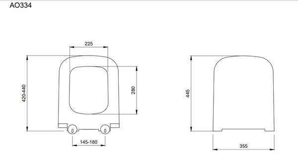 BOCCHI Firenze - WC závesné 535x340 mm, rimless + sedátko slim Soft Close - SET, biela lesklá