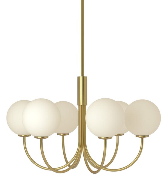 Lustre Herstal, BALLON, stmievateľné, Zlatá / Mosadz, Obývacia izba, Kov, Dizajnový