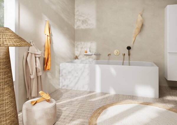 Hansgrohe Pulsify Select S - Ručná sprcha 105 3jet Relaxation, kartáčovaný bronz 24110140