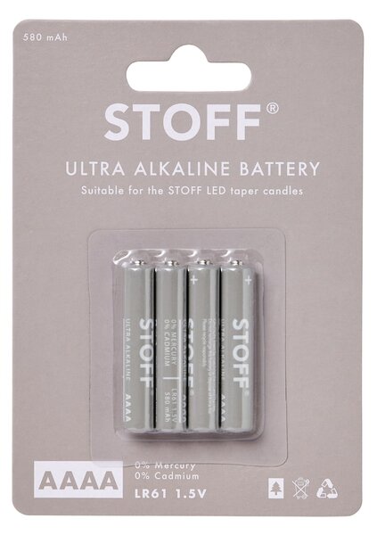 Batérie pre LED sviečky STOFF Nagel 4 × AAAA