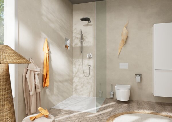 Hansgrohe Pulsify S - Tyčová ručná sprcha 100 1jet EcoSmart, chróm 24125000