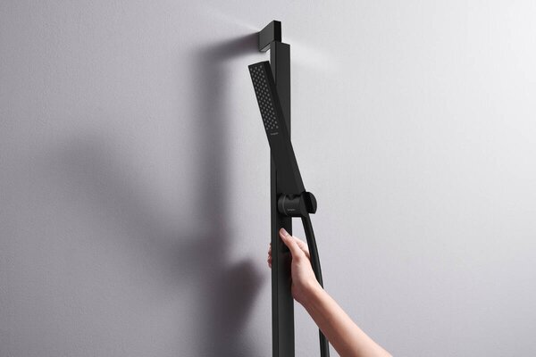 Hansgrohe Pulsify E - Tyčová ručná sprcha 100 1jet EcoSmart+, čierna matná 24321670