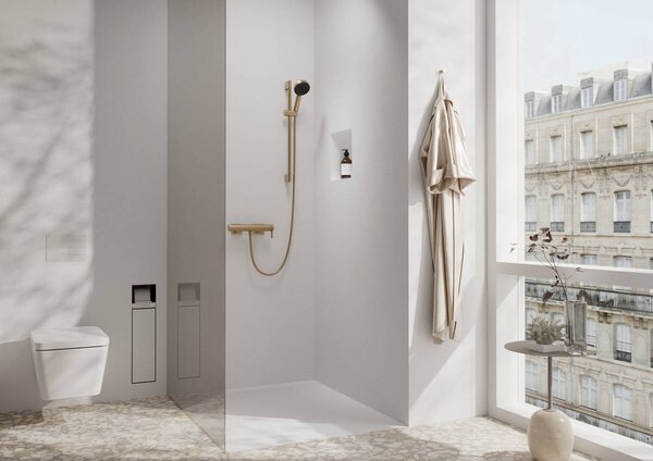 Hansgrohe Tecturis E - Páková sprchová batéria, kartáčovaný bronz 73620140