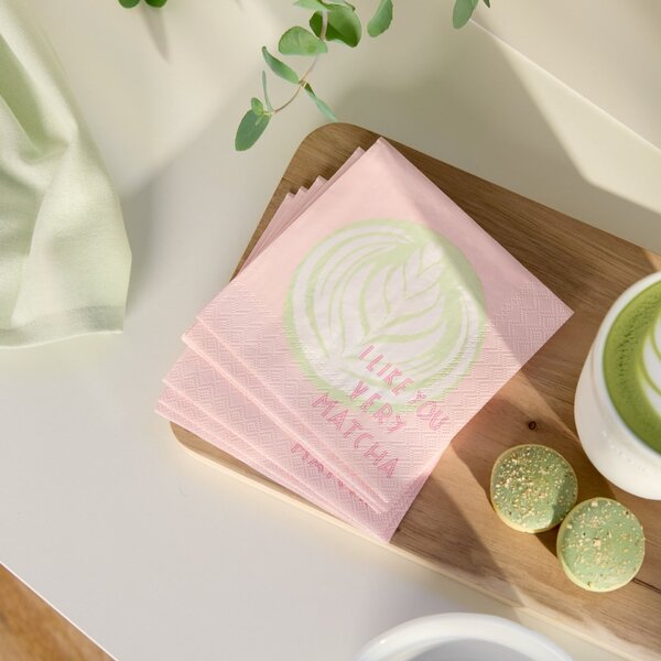 Papierové obrúsky I like you very Matcha – sada 20 ks