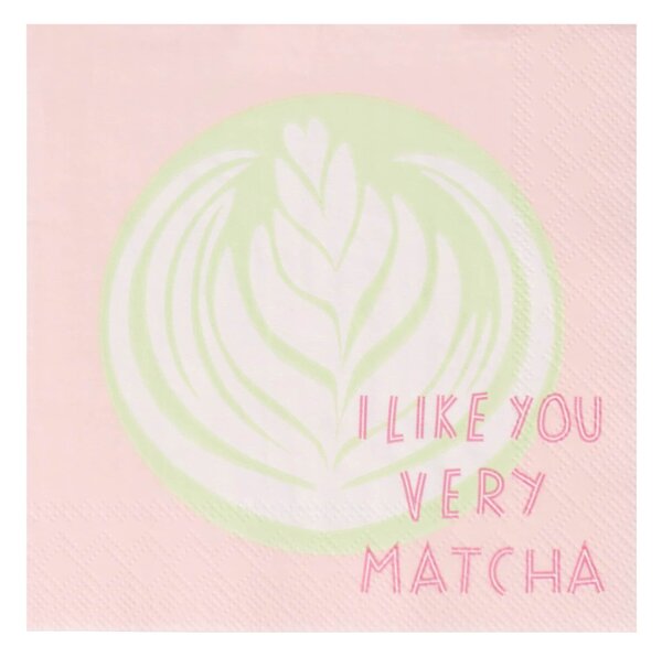 Papierové obrúsky I like you very Matcha – sada 20 ks