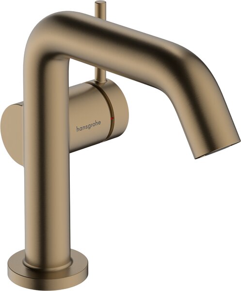Hansgrohe Tecturis S - Páková umývadlová batéria 110 Fine CoolStart EcoSmart+ bez odtokovej súpravy, kartáčovaný bronz 73321140