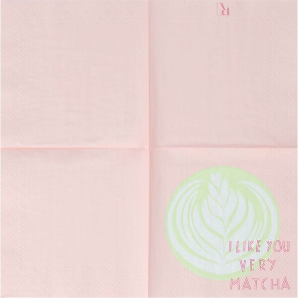 Papierové obrúsky I like you very Matcha – sada 20 ks