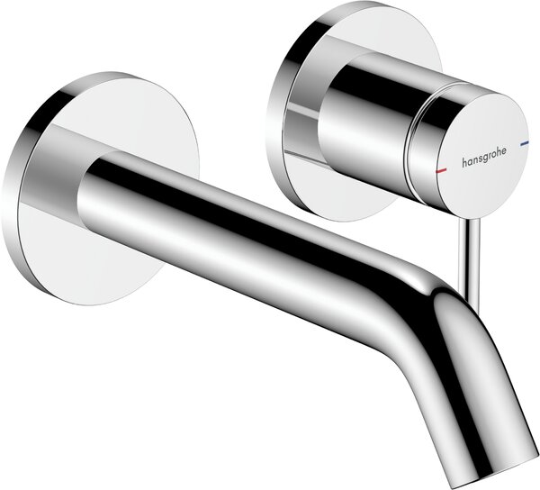 Hansgrohe Tecturis S - Páková umývadlová batéria EcoSmart+ pod omietku s výtokom 165 mm, chróm 73350000