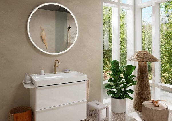 Hansgrohe Tecturis S - Páková umývadlová batéria 210 Fine CoolStart EcoSmart+ s otočným výtokom a odtokovou súpravou, kartáčovaný bronz 73360140
