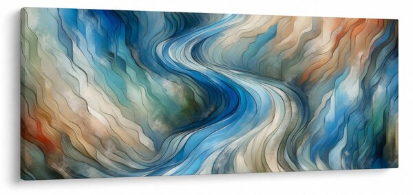 Obraz - Abstraktný prúd (120x50 cm)