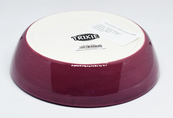 Plytká keramická miska ryba vínová 200ml/13cm, Trixie, Výber Kupujem pre útulkáčov