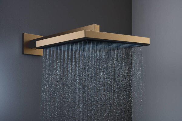 Hansgrohe Pulsify E - Hlavová sprcha 260 1jet + sprchové rameno 390 mm, kartáčovaný bronz 24330140+24337140